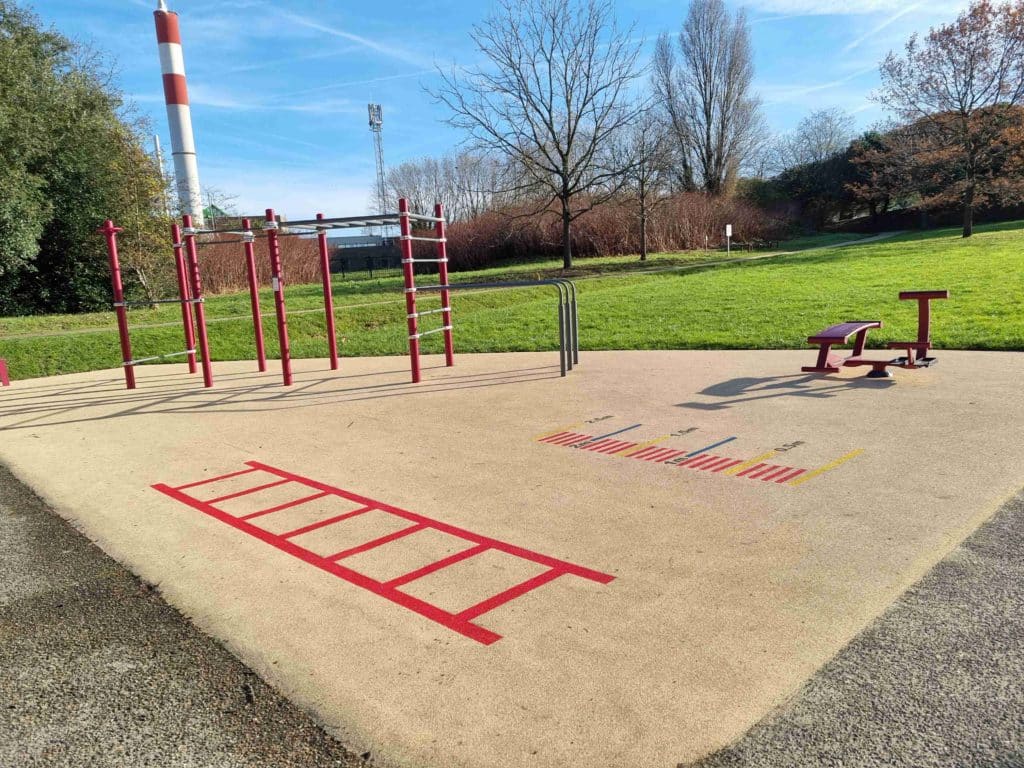 Zones d’échauffement dans les aires de fitness : et de street workout à Bondy